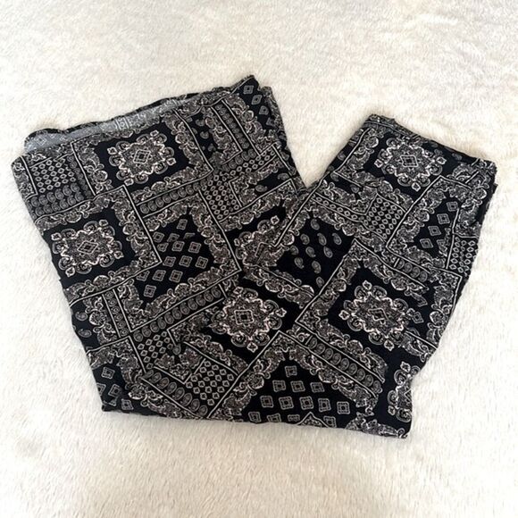 Friday Los Angeles black and white maxi skirt size large - Picture 8 of 16